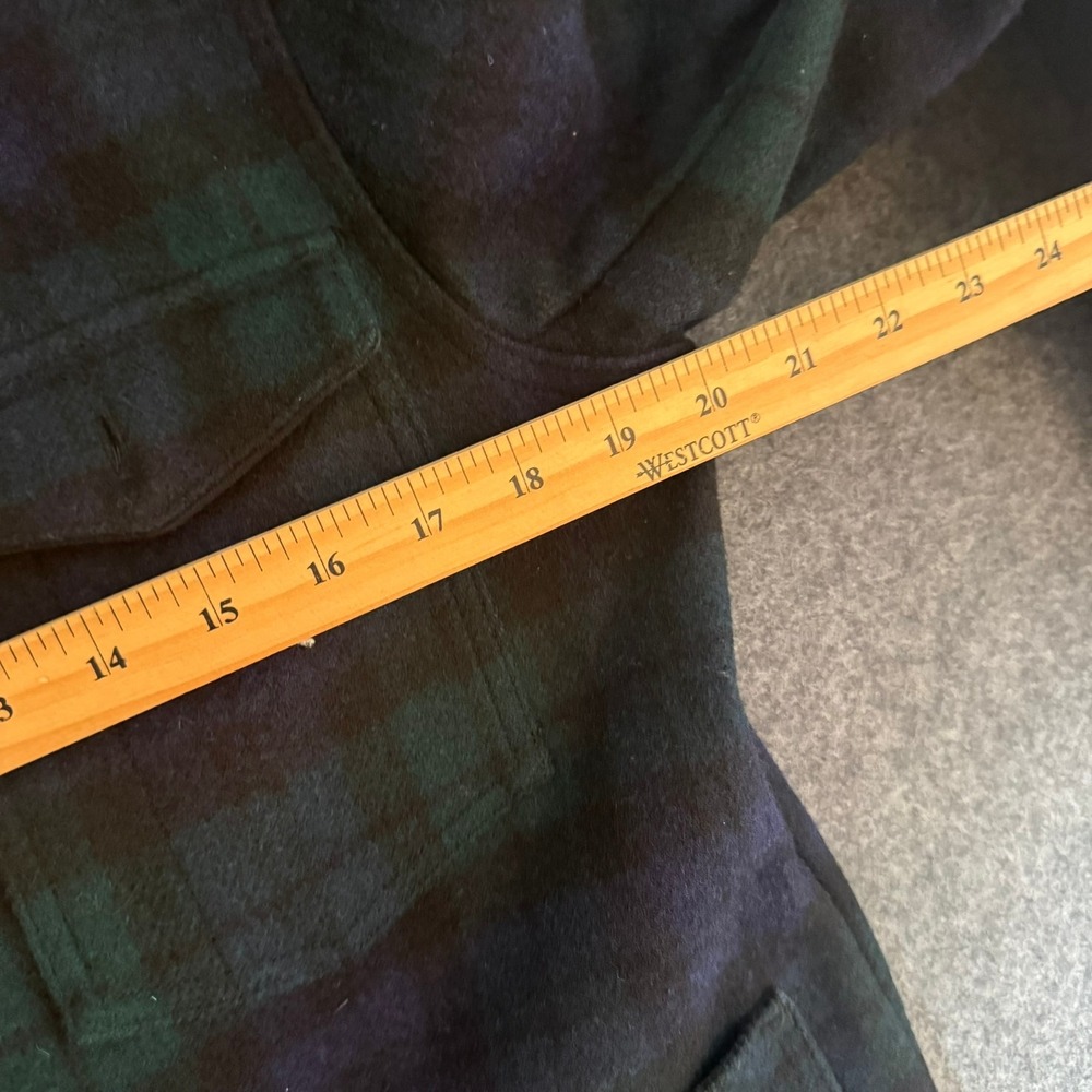 Taylor Stitch Men 38 Sz S Black Watch Plaid Ojai Wool Chore Jacket California - Picture 8 of 10